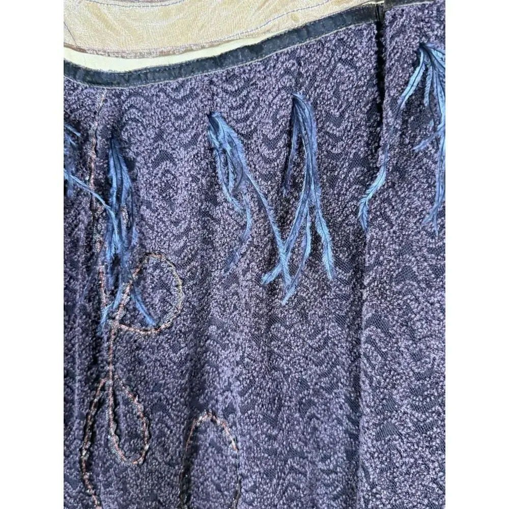 90s FORWEAR New York Brown Long Skirt Size 8 Boho Fairy Core Whimsy Unique Goth